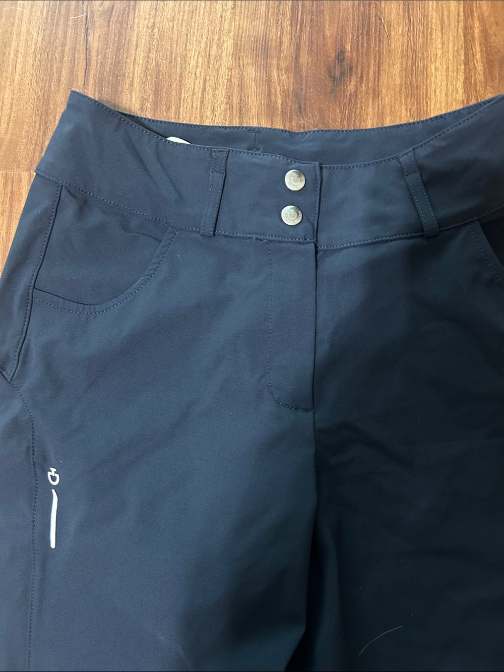 Black Outdoor Softshell Pants with Reflective Detail